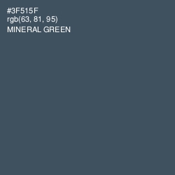 #3F515F - Mineral Green Color Image